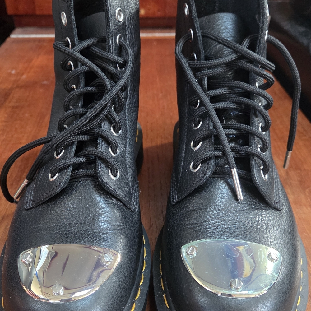 Dr. Martens Black Boots with Silver Accents